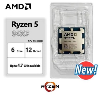 CPU PROCESSEUR AMD RYZEN 5 8400F  AM5 TRAY 6 CORES 12 THREADS