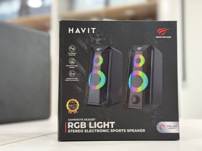 HAUT PARLEUR HAVIT SK202BT ENCEINTES GAMING RGB BLUETOOTH + JACK 3.5mm NOIR