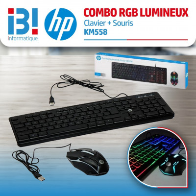 COMBO RGB LUMINEUX (Clavier + Souris) لوحة المفاتيح والفأرة مضيئة