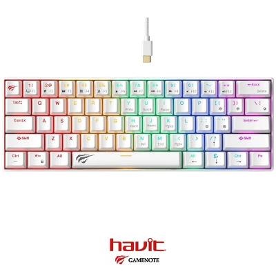 Clavier Gaming Mécanique Havit KB903L 60% RGB avec Switchs Rouges & USBC 61Touches avec AntiGhosting