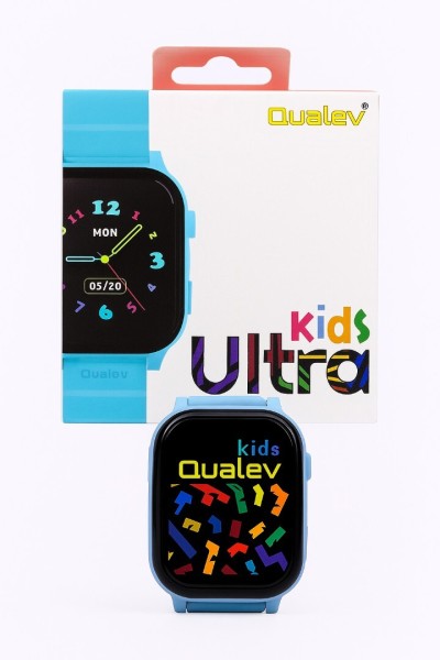 SmartWatch Qualev Kids Ultra pour vos enfants (GPS/Bouton SOS/Appels/messages/Caméra/Jeux éducatifs)