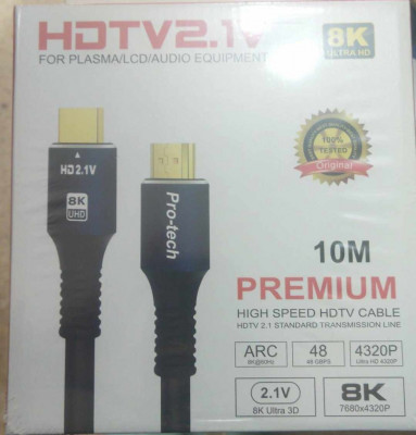 CABLE HDMI PRO-TECH 8K 2.1V 4320P 1.5M/3M/10M/40M(fibre optique)