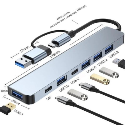 7en1 USB C HUB /station d'accueil pour ordinateur portable