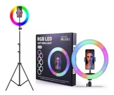Ring Light lumineux Led RGB MJ30 support téléphone 