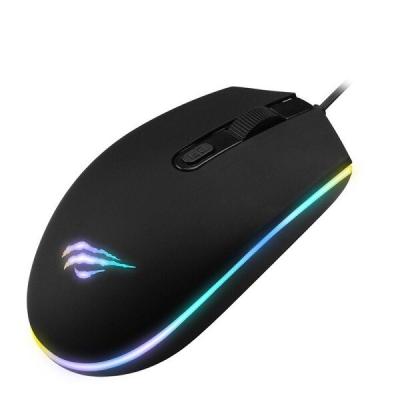 Souris de jeu filaire USB Havit MS1003 1200 DPI avec éclairage RGB