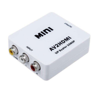 Mini HDMI2AV Convertisseur pour TV / HDMI CVBS RCA À AV Mini composite adaptateur 1080p DVD Blu-Ray