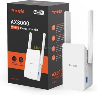 REPETEUR WIFI TENDA A33 AX3000 Wi-Fi 6 Range Extender