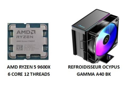 AMD RYZEN 5 9600X WITH RADEON GRAPHICS 6 CORE 12 THREADS + REFROIDISSEUR OFFERT