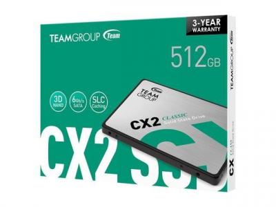 TEAMGROUP CX2 2.5 SSD 512GB MDL T253X6512G0C101 SATA 6Gb/s