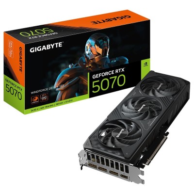 CARTE GRAPHIQUE GIGABYTE GeForce RTX 5070 WINDFORCE OC SFF 12G GDDR7 3 X FANS
