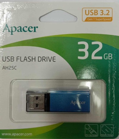 USB FLASH DRIVE APACER 32GB USB 3.2 AH25C AP32GAH25CU-1