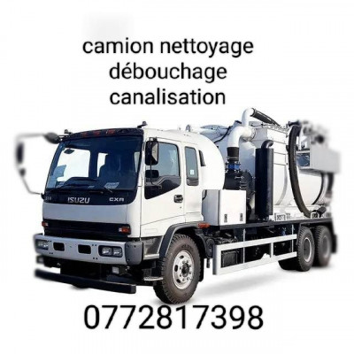camion nettoyage débouchage canalisation 