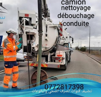 camion débouchage nettoyage canalisation 