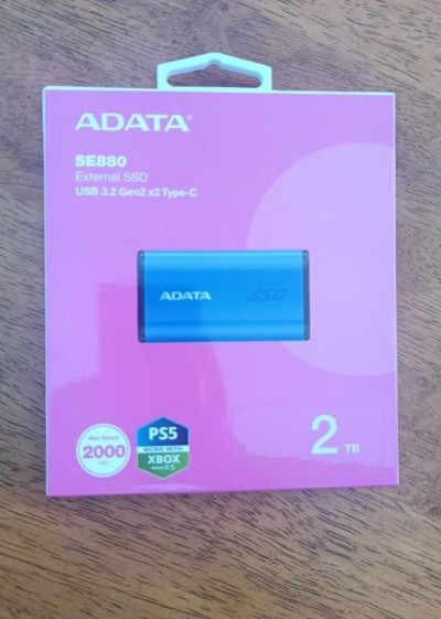 Disque Dur Externe ADATA SE880 SSD 2To avec USB 3.2 Gen 2x2 Type-C