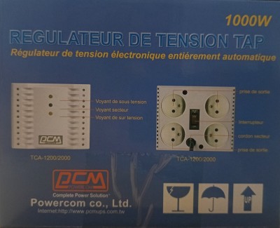 Stabilisateur et Régulateur de tension POWERCOM 2000 VA 1000W