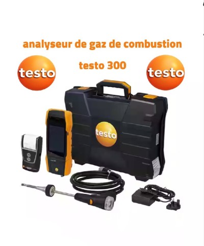 kit Analyseur de gaz de combustion professionnel Testo 300, version avec imprimante