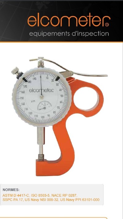 Jauge d'épaisseur Elcometer E 124