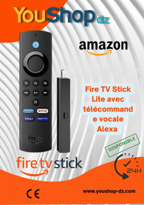 Fire TV Stick Lite avec télécommande vocale Alexa 