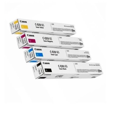 PACK TONER CANON C-EXV 65 B-Y-M-C POUR COPIEUR CANON IR 3326