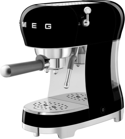SMEG Machine à expresso manuelle avec buse vapeur,15 bars, chauffe-tasses passif - ECF02BLEU