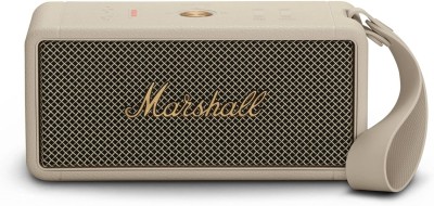 Marshall Middleton Haut-Parleur Bluetooth sans Fil - 20+ Heures de Lecture - Étanche IP67 - Crème