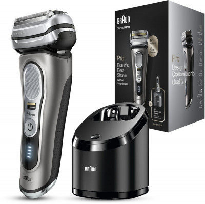 Braun Series 9 Pro 9465cc Rasoir Électrique Barbe , Centre SmartCare 5En1, Autonomie 60Min,Wet&Dry