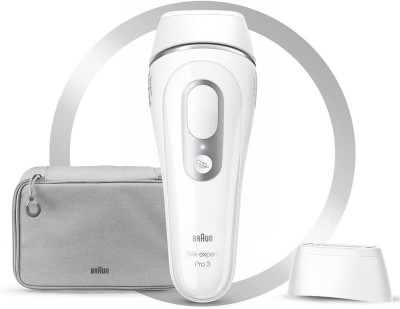 Braun Epilation semi-définitive Epilateur à lumière pulsée, 3 niveaux d'intensité - PL3020