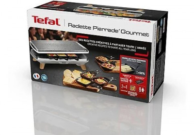 Appareil à raclette / grill & en Pierrade 8 personnes tefal Gourmet PR620D12 - 1350w