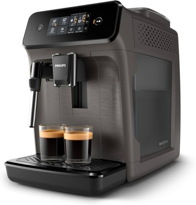 Philips Machine à café broyeur automatique série 1200 - 15 bars - buse vapeur - 2 boissons - EP1224