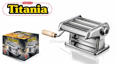 Machine a pates / rachta titania imperia manuelle en acier chrome made in italy