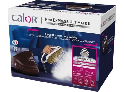 Calor Centrale vapeur GV9721C0 pro express 7,9 BARS - 1.2 L - Anti-goutte Système anti-calcaire