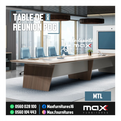 TABLE DE RÉUNION PDG - VIP - IMPORTATION - MTL- 2,40M- 3,20M