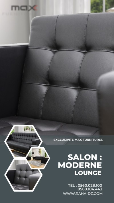 SALON DE BUREAU - IMPORTATION - CUIR SYNTHETIQUE - LOUNGE
