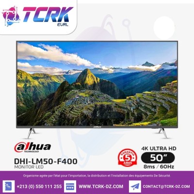 Moniteur Professionnel DAHUA LM50-F400  50" 4K UHD