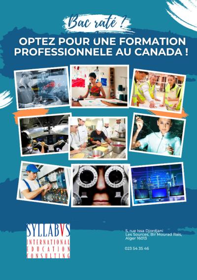 SUIVEZ UNE FORMATION PROFESSIONNELLE AU CANADA ET OBTENEZ UN PERMIS DE TRAVAIL POSTDIPLOME !