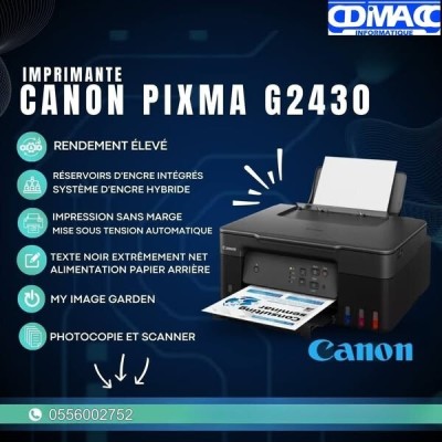 Canon PIXMA G2430 Imprimante multifonction à réservoirs rechargeables Impression