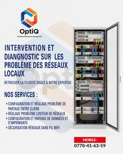 INTERVENTION ET DIAGNOSTIC RESEAUX LOCAL