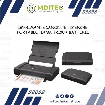 imprimantes-jet-dencre-imprimante-canon-portable-pixma-tr150-batterie-mohammadia-alger-algerie