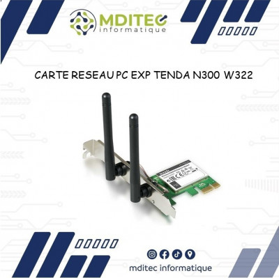CARTE RESEAU PCI EXPRESS TENDA W322E - Prix en Algérie