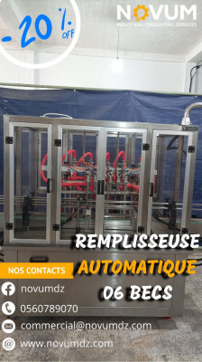 Machine Remplisseuse Automatique 6 becs pour visqueux الة تعبئة السوائل اللزجة 