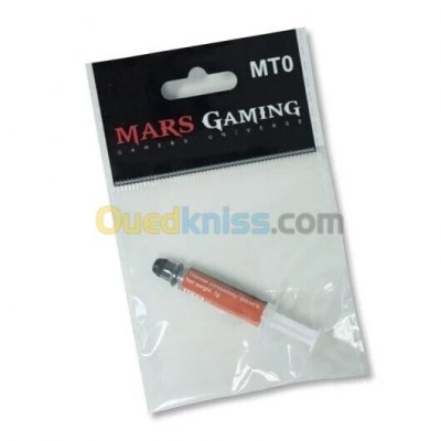 MARS GAMING MT0 - PÂTE THERMIQUE HAUTE PERFORMANCE - CONDUCTIVITÉ 6 WMK - GRIS