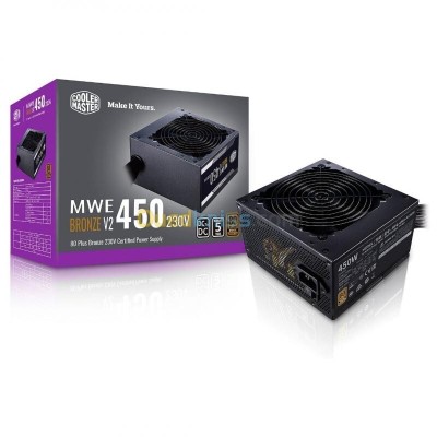 COOLER MASTER MWE 450W V2 - ALIMENTATION 80 PLUS BRONZE - DC TO CD - ATX12V - EPS12V - 2 X PCI-E 6 