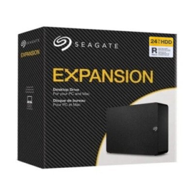 SEAGATE EXPANSION 24TB - USB 3.0 EXTERNAL HARD DRIVE - STKP24000400 - WINDOWS & MACOS - BLACK