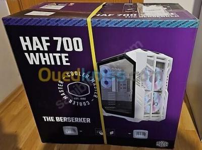 COOLER MASTER HAF 700 - BOÎTIER GRAND TOUR - 5 FAN INCLUS - VERRE TREMPÉ - HUB ARGB 5 PORTS - BLANC