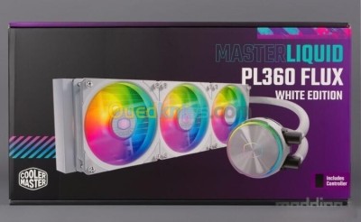 COOLER MASTER MASTERLIQUID PL360 FLUX - WATERCOOLING RGB WHITE - INTEL ET AMD - 3 FAN LED 120mm