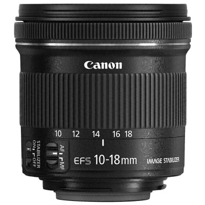 CANON EF-S 10-18MM F/4.5-5.6 IS STM - OBJECTIF ULTRA GRAND - STABILISATEUR - ZOOM STM LENS - BLACK