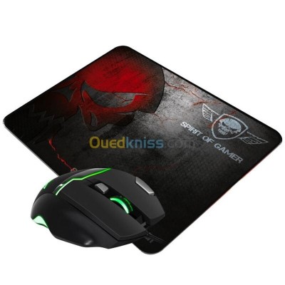 Spirit Of Gamer Elite-M10 Ensemble Souris filaire et tapis de souris pour gamer 
