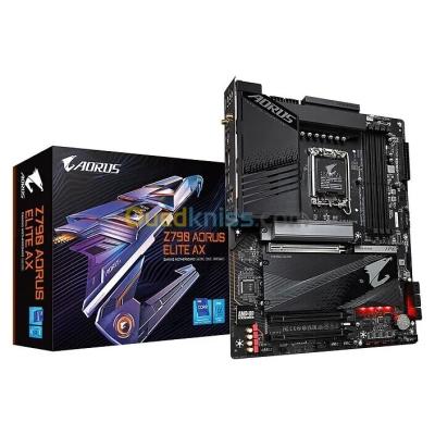 GIGABYTE Z790 AORUS ELITE AX - CARTE MÈRE ATX - ULTRA GAMING - LGA1700 - WI-FI 6E - 4XM.2 - BLACK