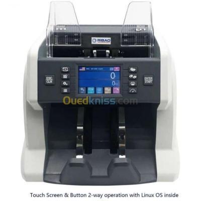BILL COUNTER RIBAO BC-55 - COMPTEUSE TRIEUSE & DÉTECTEUSE FAUX BILLET - ECRAN LCD - MULTIDEVISES - 