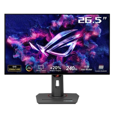 ASUS ROG STRIX XG27AQDMG - 27" OLED - 2.5K -240HZ - 0.03 MS - 16/9 - G-SYNC - VESA - DP/HDMI -BLACK